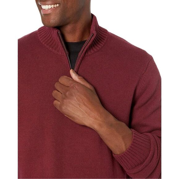 NEW Goodthreads Men's Soft Cotton Quarter-Zip Sweater XL - Picture 3 of 6